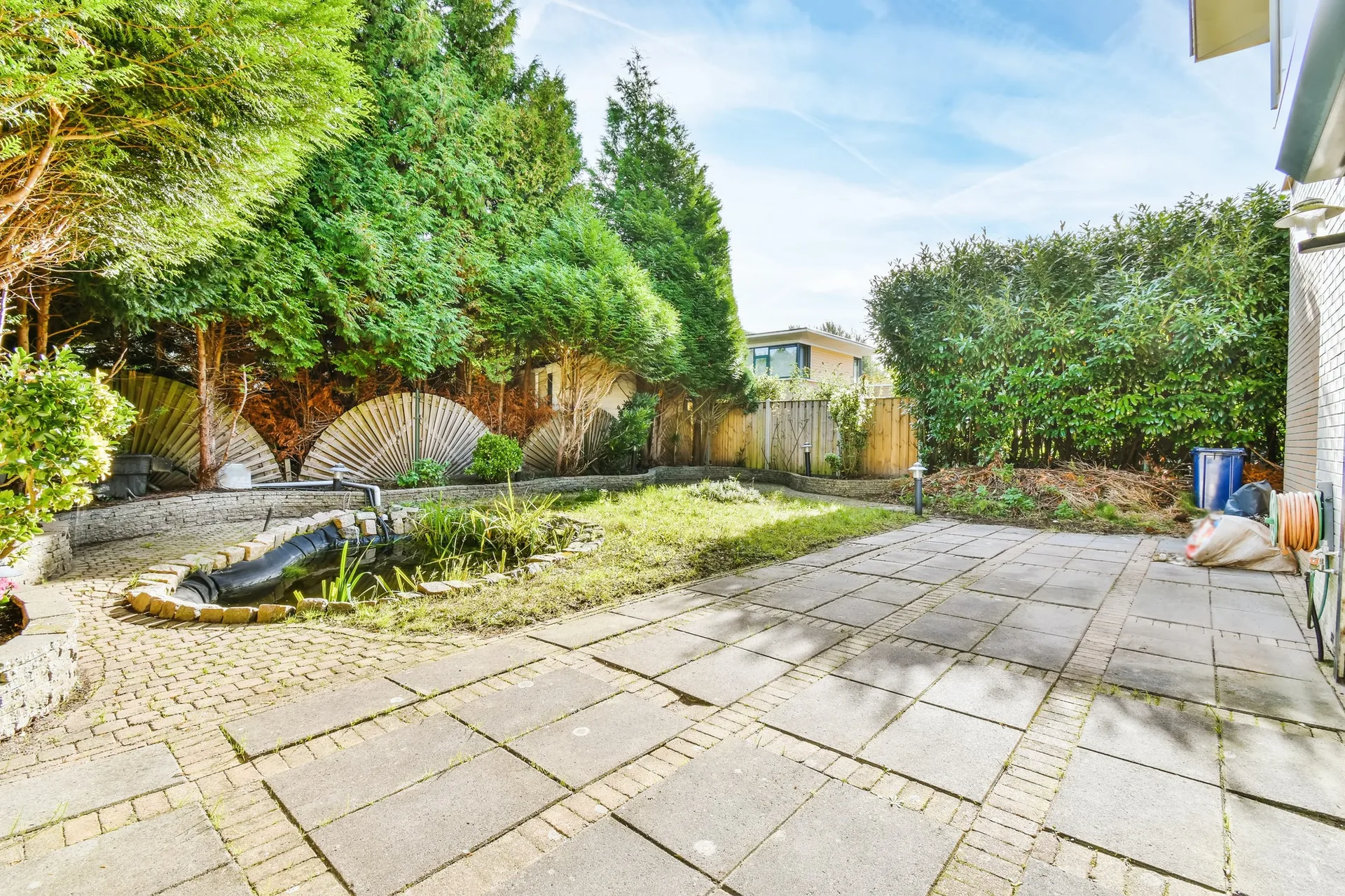 Beautiful landscape of the courtyard